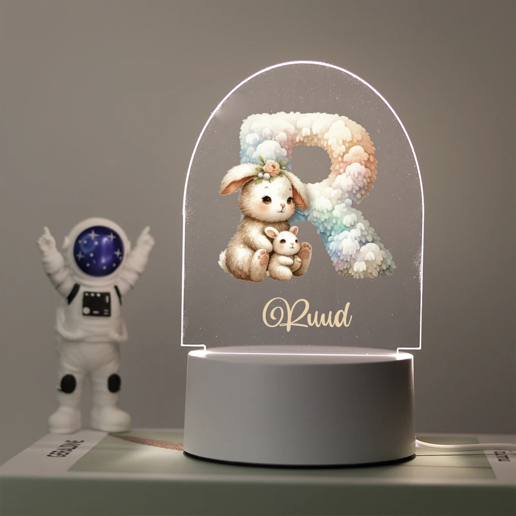 1 pc various letter with animal UV Print Customized Name Children'S Lamp 3D Acrylic Led Night Lamp For Living Room Kids Room
1 pc various letter with animal UV Print Customized Name Children'S Lamp 3D Acrylic Led Night Lamp For Living Room Kids Room