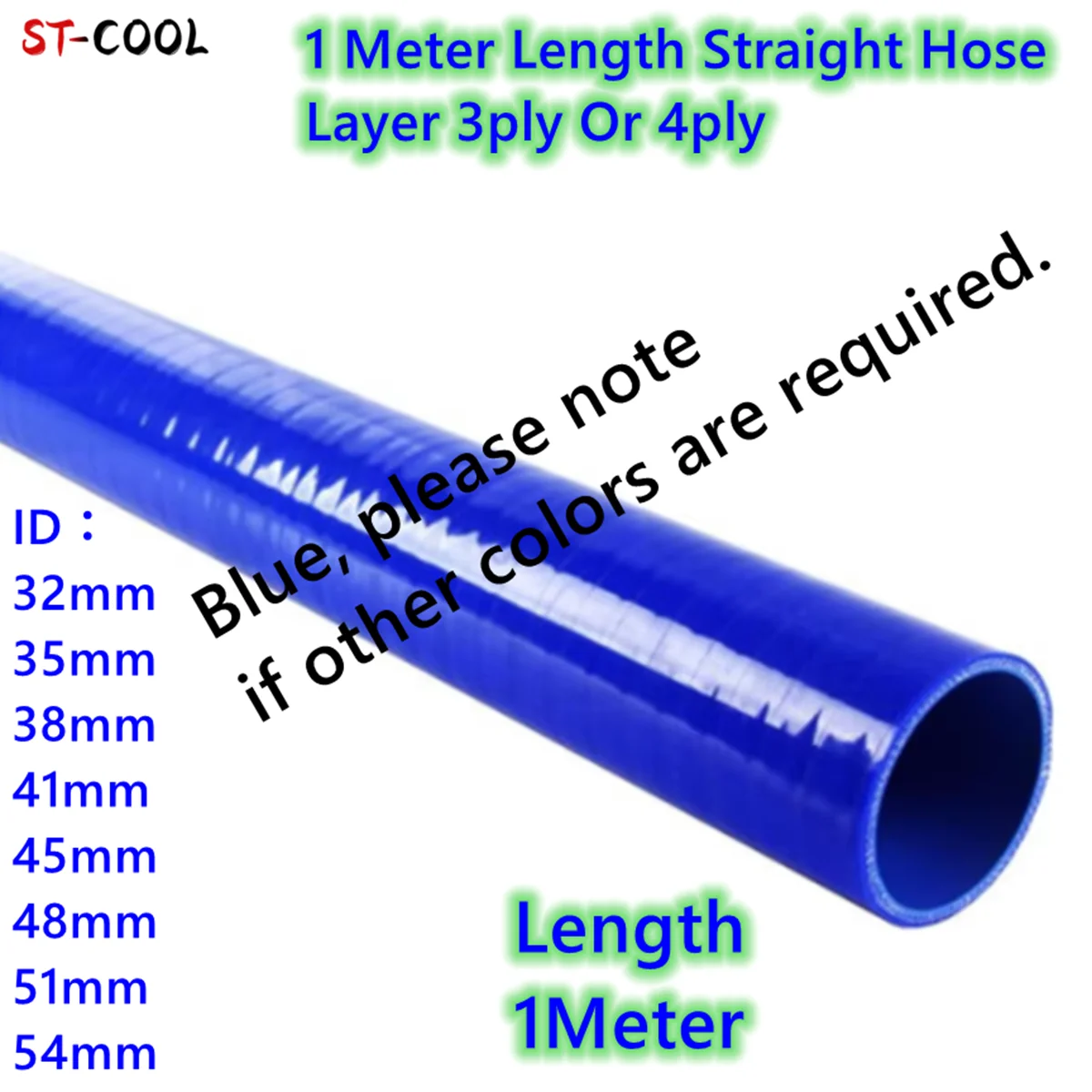 Прямая силиконовая трубка интеркулера охлаждающей жидкости длиной 1 метр, шланг ID 32 мм, 35 мм, 38 мм, 41 мм, 45 мм, 48 мм, 51 мм, 54 мм, 10 цветов 
Прямая силиконовая трубка интеркулера охлаждающей жидкости длиной 1 метр, шланг ID 32 мм, 35 мм, 38 мм, 41 мм, 45 мм, 48 мм, 51 мм, 54 мм, 10 цветов