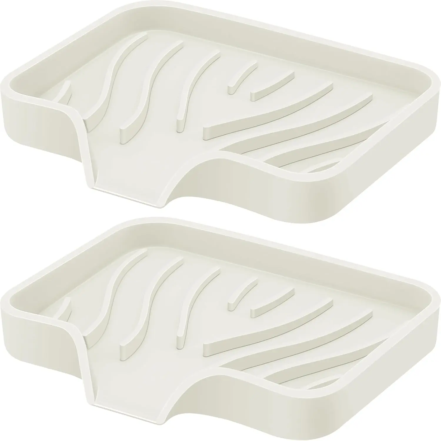 Silicone Soap Dish with Drain, Kitchen Shower Tray 2 Pack Self Draining Flexible Portable Soap Holder Beige
Silicone Soap Dish with Drain, Kitchen Shower Tray 2 Pack Self Draining Flexible Portable Soap Holder Beige