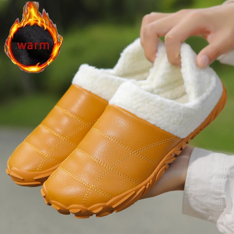 Winter Indoor Men Plush Warm Slippers Home Cotton Shoes Women Warm House Shoes Outdoor Waterproof Non Slip Plush Casual Slipper
Winter Indoor Men Plush Warm Slippers Home Cotton Shoes Women Warm House Shoes Outdoor Waterproof Non Slip Plush Casual Slipper