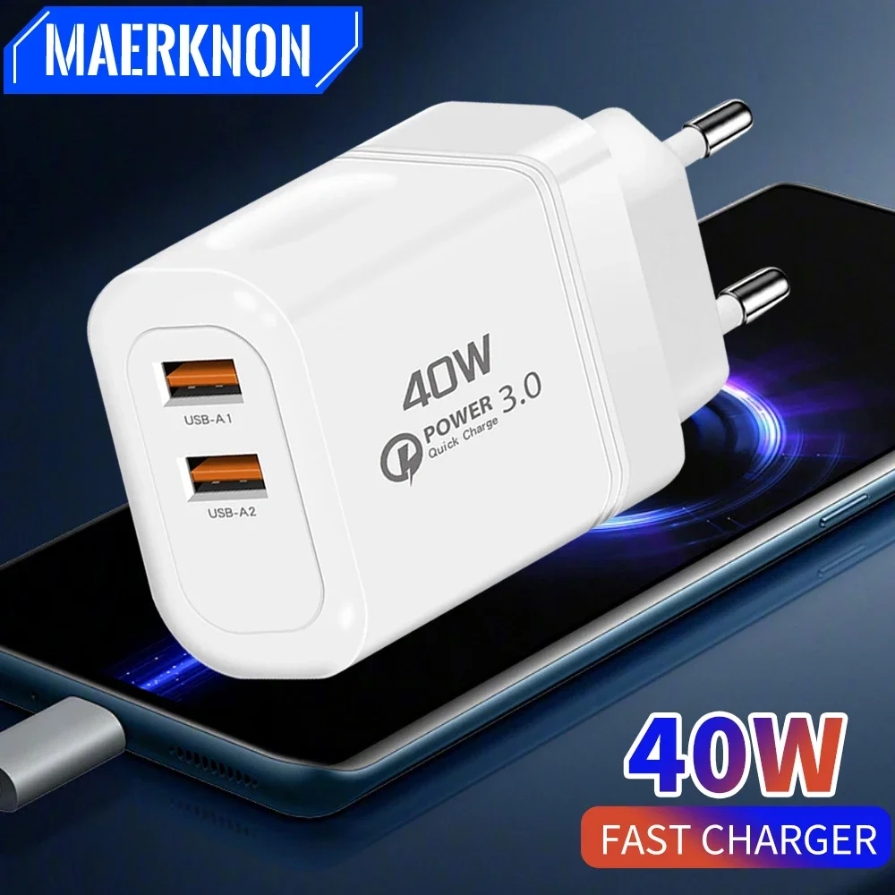 USB 40W Charger Wall Fast Charge Type C Charger Quick charge 3.0 Mobile Phone Adapter For iPhone 14 Xiaomi Huawei Samsung
USB 40W Charger Wall Fast Charge Type C Charger Quick charge 3.0 Mobile Phone Adapter For iPhone 14 Xiaomi Huawei Samsung