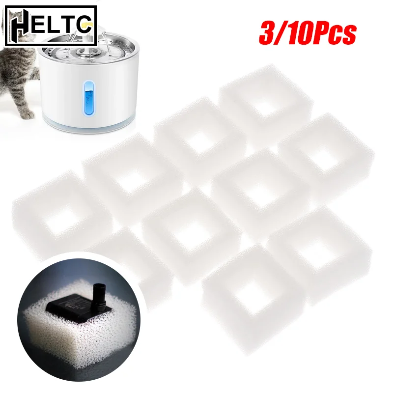 3/10Pcs Cat Water Fountain Water Pump Foam Filter Compatible With Square Dispenser Pre-Filtered For Fresh & Clean Drinking Water
3/10Pcs Cat Water Fountain Water Pump Foam Filter Compatible With Square Dispenser Pre-Filtered For Fresh & Clean Drinking Water