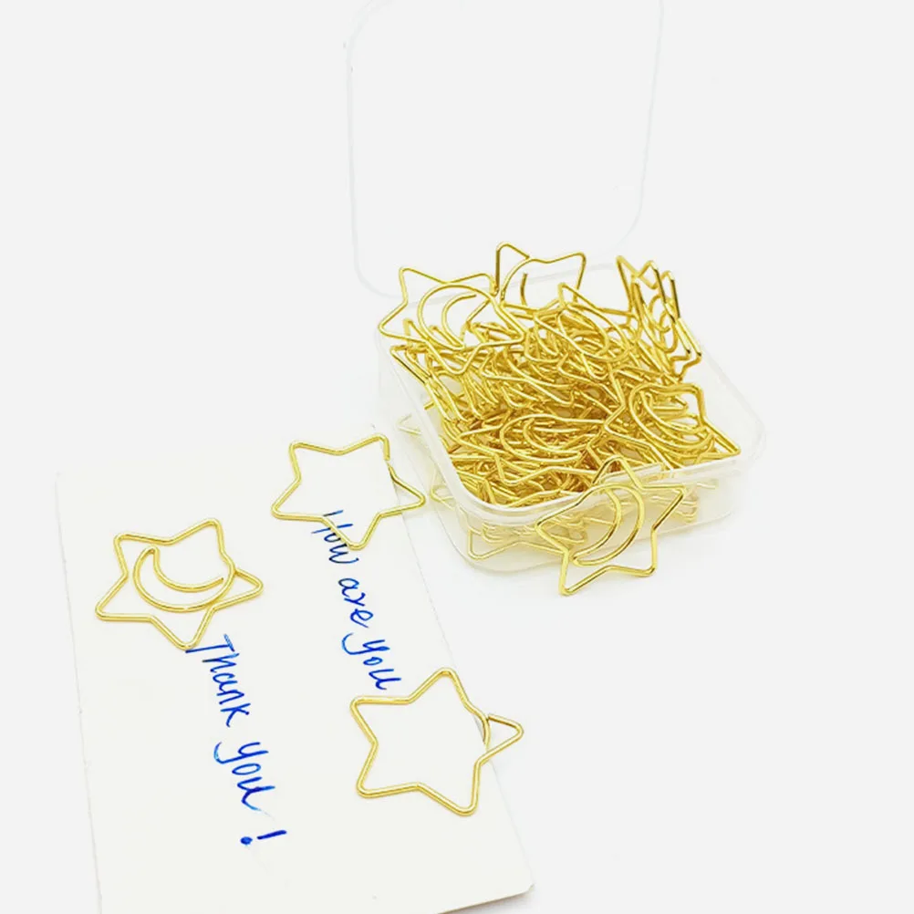100pcs Star Shaped Paper Metal Craft For Office School File Fixing Small Decorative Clips Exquisite Multi-Use Document Clips
100pcs Star Shaped Paper Metal Craft For Office School File Fixing Small Decorative Clips Exquisite Multi-Use Document Clips