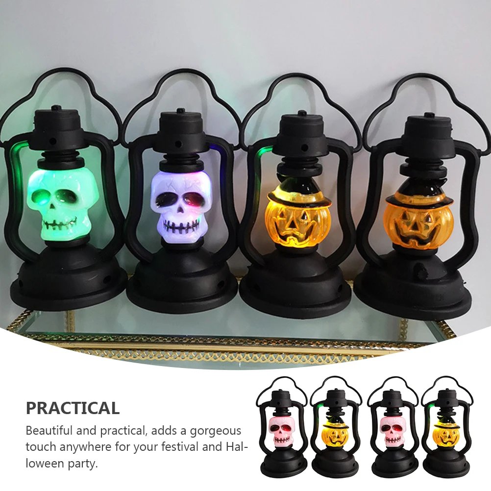 4 Pcs Pumpkin Skull Hand Lantern for Halloween Lamp Portable Night Light Retro Decor Indoor
4 Pcs Pumpkin Skull Hand Lantern for Halloween Lamp Portable Night Light Retro Decor Indoor