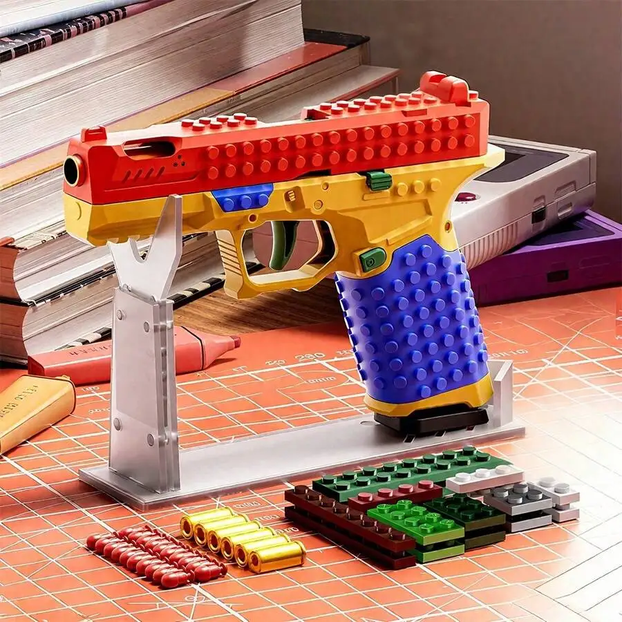 Building Block Toy Gun, DIY Launcher Model, Indoor Outdoor Shooting Toy, Birthday & Christmas Gift toys
Building Block Toy Gun, DIY Launcher Model, Indoor Outdoor Shooting Toy, Birthday & Christmas Gift toys