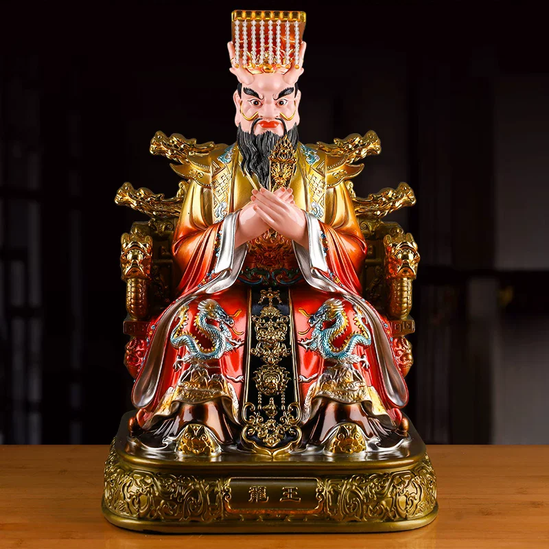 Chinese Dragon King Home Worship Statue, Four Seas Dragon Lords Painted Sculpture, Rain Deity Figurine for Living Room Altar
Chinese Dragon King Home Worship Statue, Four Seas Dragon Lords Painted Sculpture, Rain Deity Figurine for Living Room Altar