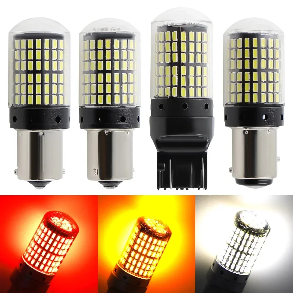 2Pcs LED Bulbs 1156 BA15S P21W BAU15S PY21W 7440 W21W P21/5W 1157 BAY15D 7443 3157 144smd CanBus Lamp Reverse Turn Signal Light
2Pcs LED Bulbs 1156 BA15S P21W BAU15S PY21W 7440 W21W P21/5W 1157 BAY15D 7443 3157 144smd CanBus Lamp Reverse Turn Signal Light