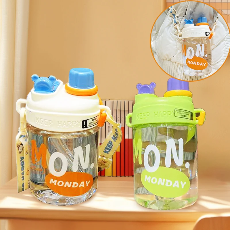 2 in1 Cute Summer Plastic Cup Student Sports Water Bottle Portable Leak Proof Cup Sports Fitness Cup
2 in1 Cute Summer Plastic Cup Student Sports Water Bottle Portable Leak Proof Cup Sports Fitness Cup
