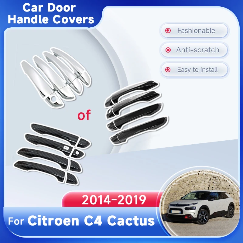 Door Handle Cover For Citroen C4 Cactus 2014~2019 2015 2016 2017 Gloss Black Carbon Fiber Chrome Car Stickers Accessories Gadget
Door Handle Cover For Citroen C4 Cactus 2014~2019 2015 2016 2017 Gloss Black Carbon Fiber Chrome Car Stickers Accessories Gadget