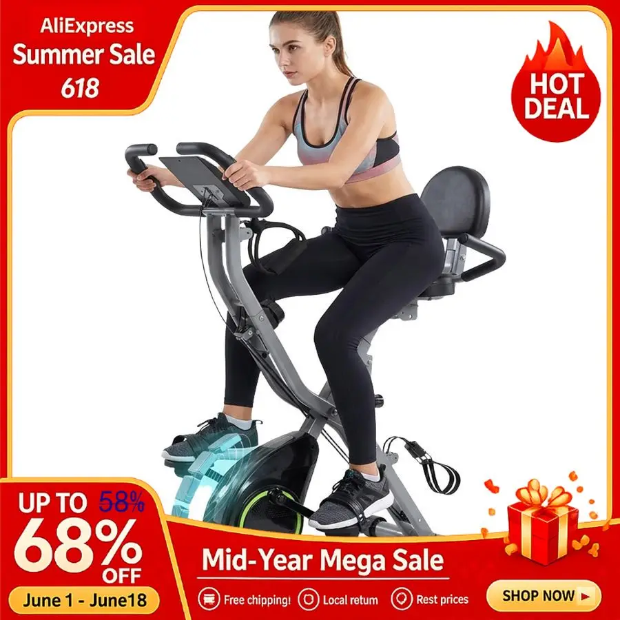 Foldable Exercise Bike Stationary Bikes for Home, 5 IN 1 Indoor Workout Bike, Cycling Bike with 16Level Quiet Magne, Custom
Foldable Exercise Bike Stationary Bikes for Home, 5 IN 1 Indoor Workout Bike, Cycling Bike with 16Level Quiet Magne, Custom
