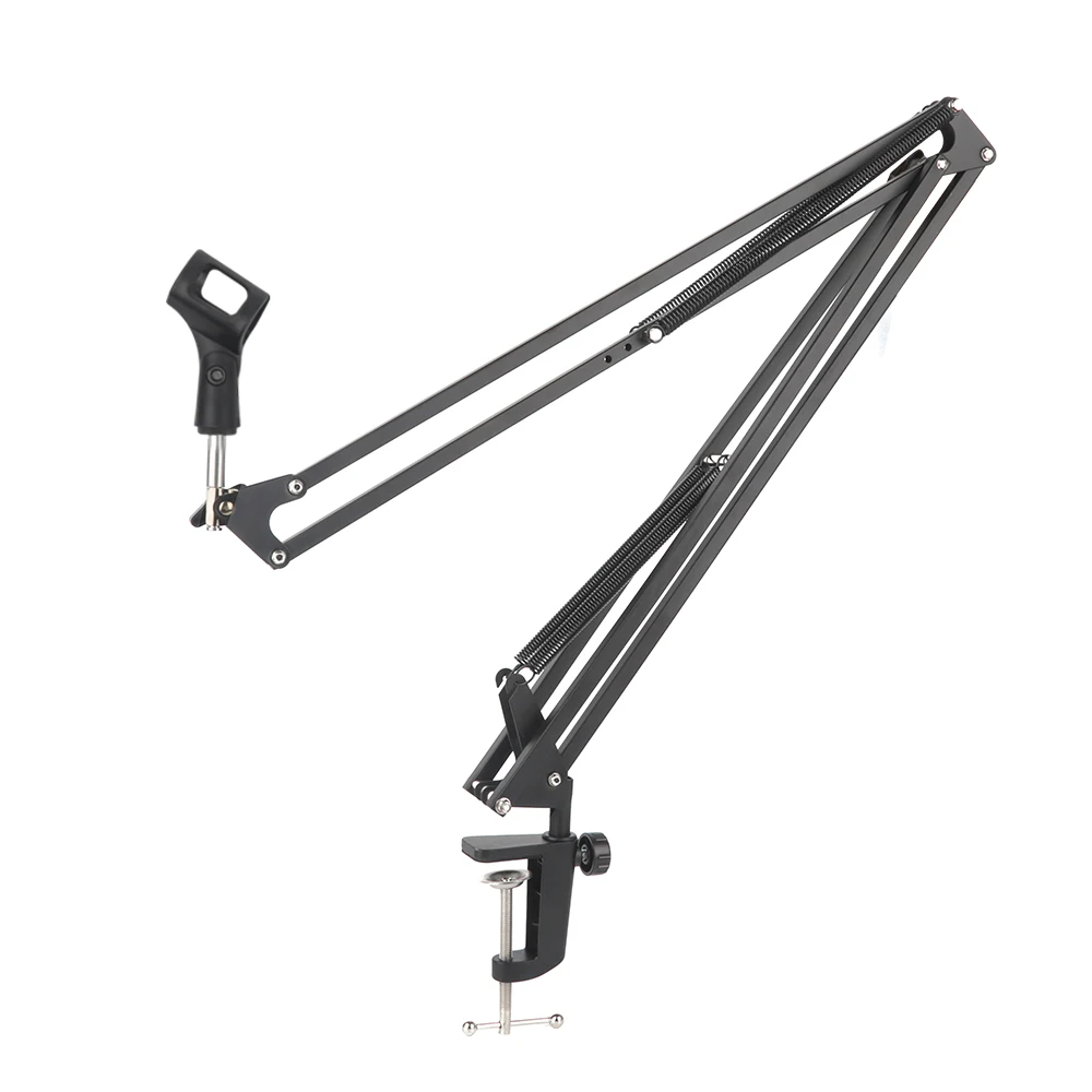 desktop universal NB39 microphone bracket folding telescopic metal cantilever microphone camera live arm stand 
desktop universal NB39 microphone bracket folding telescopic metal cantilever microphone camera live arm stand