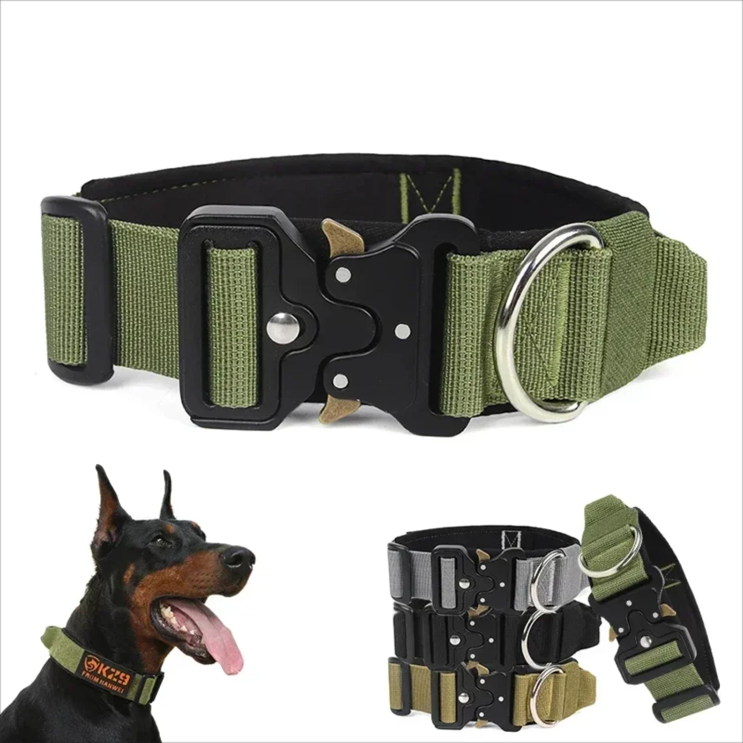 Durable, High-Quality, and Heavy Duty Adjustable Nylon Dog Collar with Reliable Training Control Handle - Designed for Maximum C
Durable, High-Quality, and Heavy Duty Adjustable Nylon Dog Collar with Reliable Training Control Handle - Designed for Maximum C