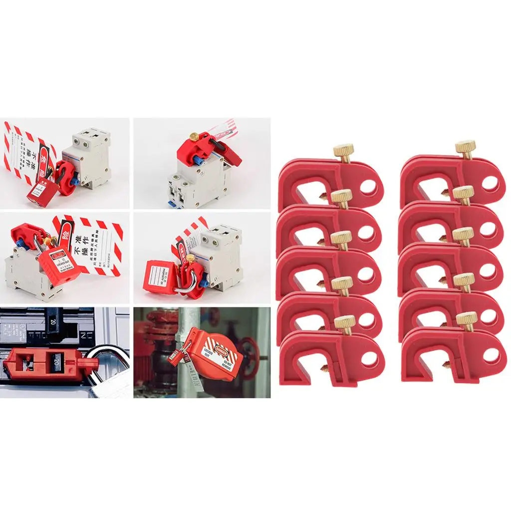 Circuit Breaker Lockout Safety Pin Plastic MCB Lock Anti-cut Fuse Lock for Electrical Panel Protection