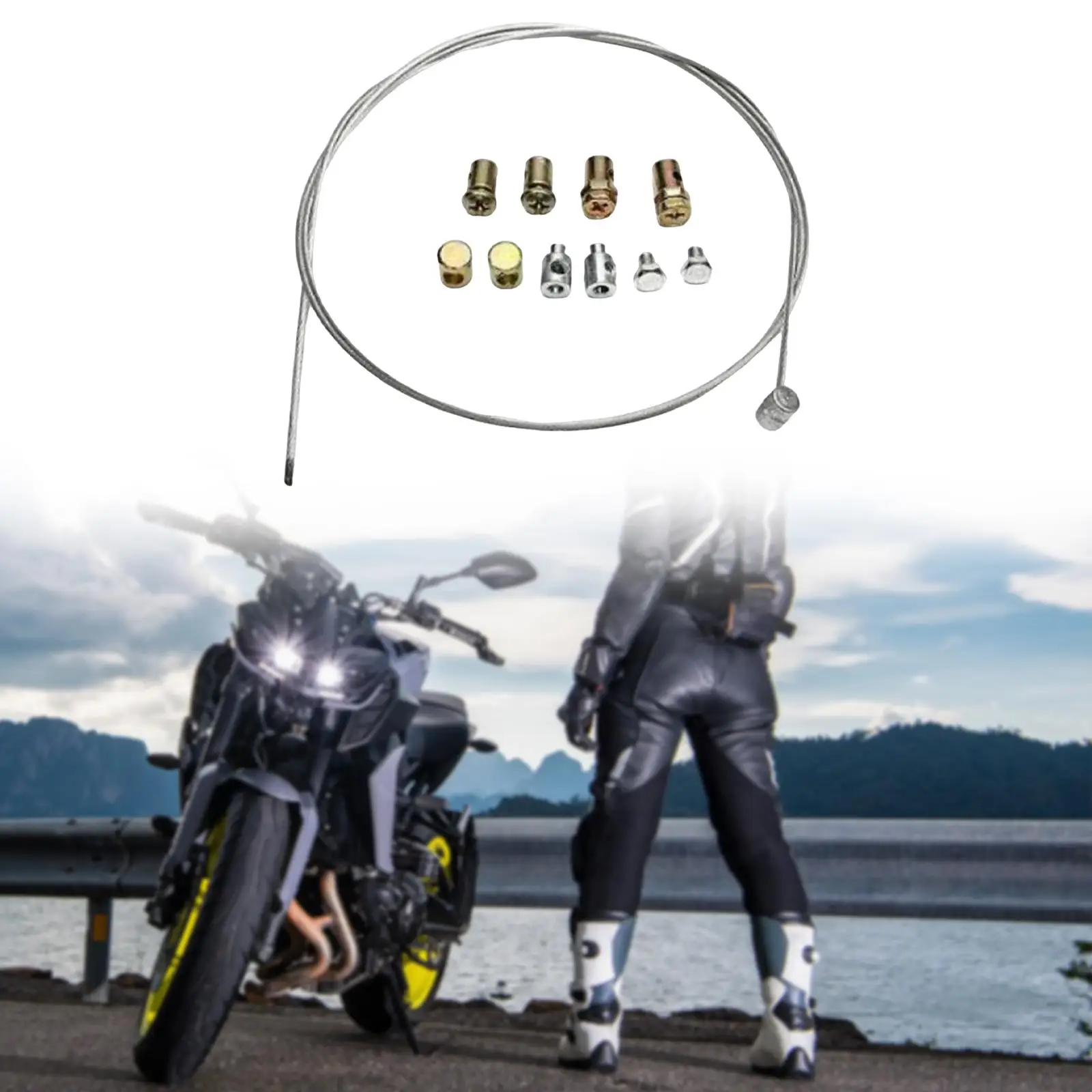Generic Motorcycle Emergency Cable Kit Easily Install Length 101cm Professional Versatile Accessories Spare Part Clutch Cable
Generic Motorcycle Emergency Cable Kit Easily Install Length 101cm Professional Versatile Accessories Spare Part Clutch Cable