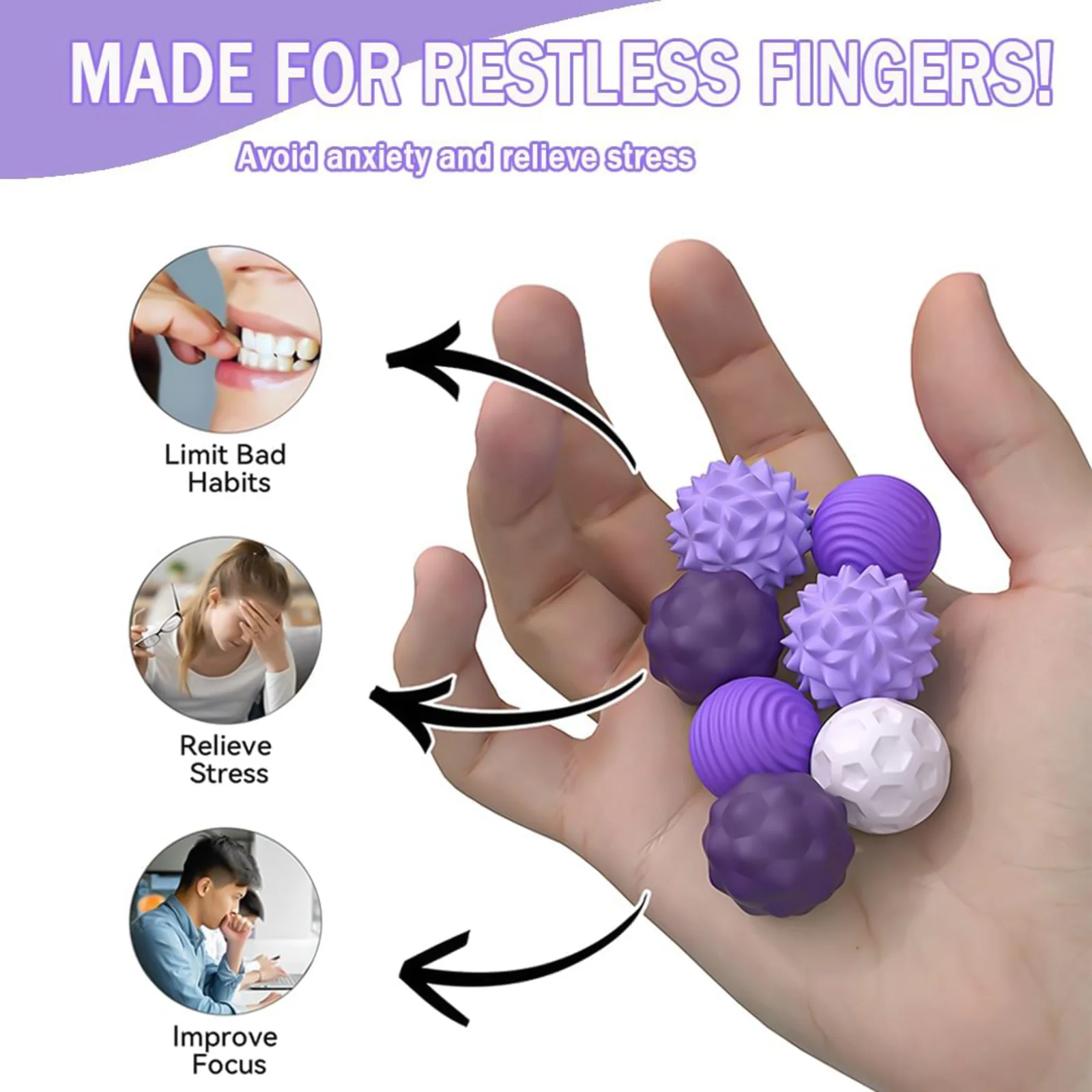 Silicone Magnetic Balls Fidgets Large Texture Magnet Balls Desk Toy Stocking Stuffers for Women Men Teen
Silicone Magnetic Balls Fidgets Large Texture Magnet Balls Desk Toy Stocking Stuffers for Women Men Teen