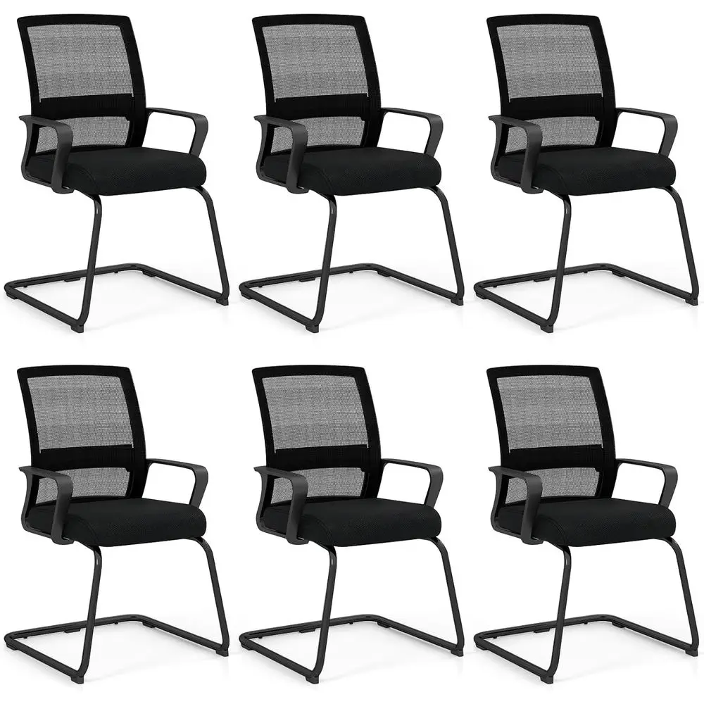 Ergonomic Mesh Backrest Office Chairs Set of 6 with Lumbar Support and Armrests, Ideal for Waiting Rooms, Conferences, and Recep
Ergonomic Mesh Backrest Office Chairs Set of 6 with Lumbar Support and Armrests, Ideal for Waiting Rooms, Conferences, and Recep