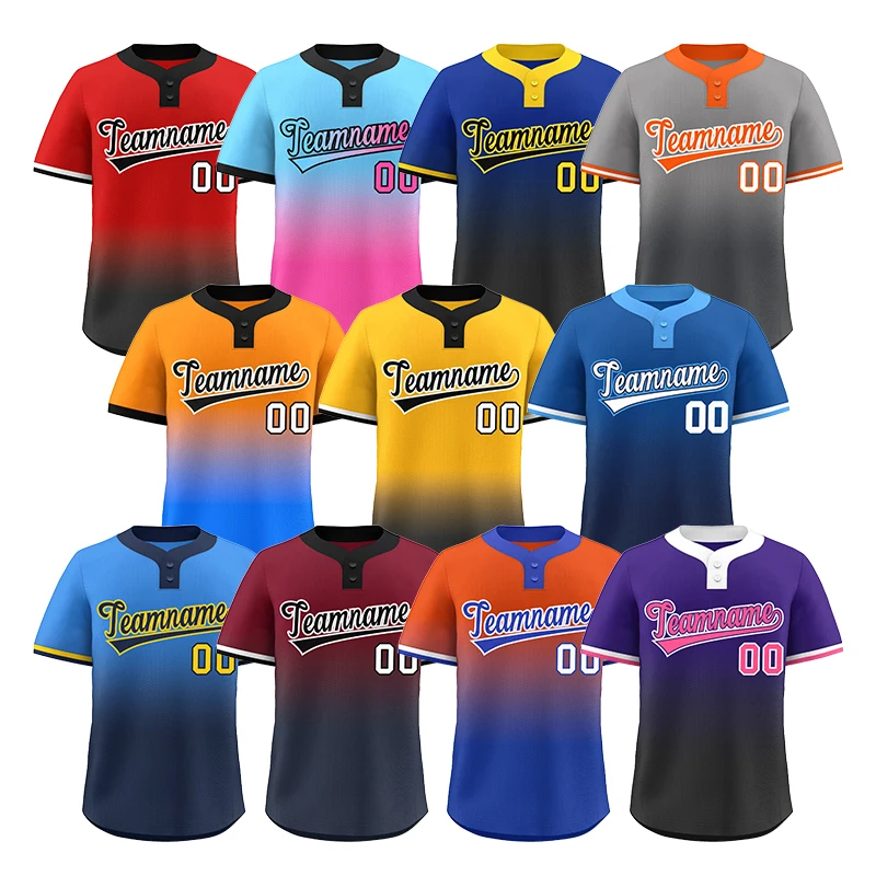 Custom Embroidery Logo Name Gradient Color Baseball Shirt Digital Quick Dry Polyester USA Size Men's Baseball Jersey
Custom Embroidery Logo Name Gradient Color Baseball Shirt Digital Quick Dry Polyester USA Size Men's Baseball Jersey