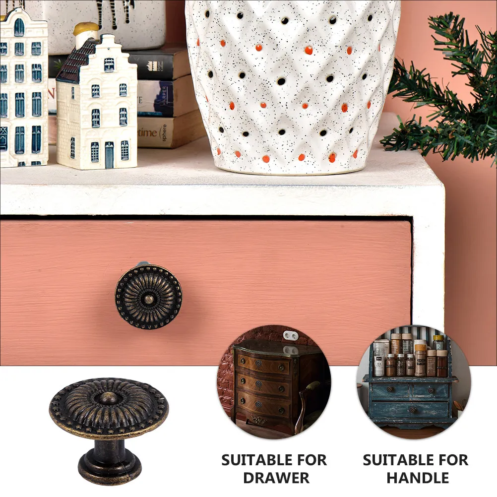 20Sets Alloy Cabinet Knobs Round Drawer Pulls for Jewelry Box Dresser Cupboard Retro Decorative Door Pull Knobs Easy Fit
20Sets Alloy Cabinet Knobs Round Drawer Pulls for Jewelry Box Dresser Cupboard Retro Decorative Door Pull Knobs Easy Fit