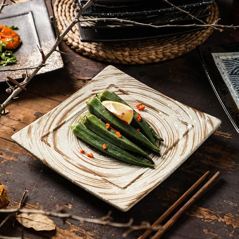 Japanese Ceramic Square Flat Plate Barbecue Snack Barbecue Plate Sushi Square Dessert Plate Restaurant Use J5J6C1
Japanese Ceramic Square Flat Plate Barbecue Snack Barbecue Plate Sushi Square Dessert Plate Restaurant Use J5J6C1