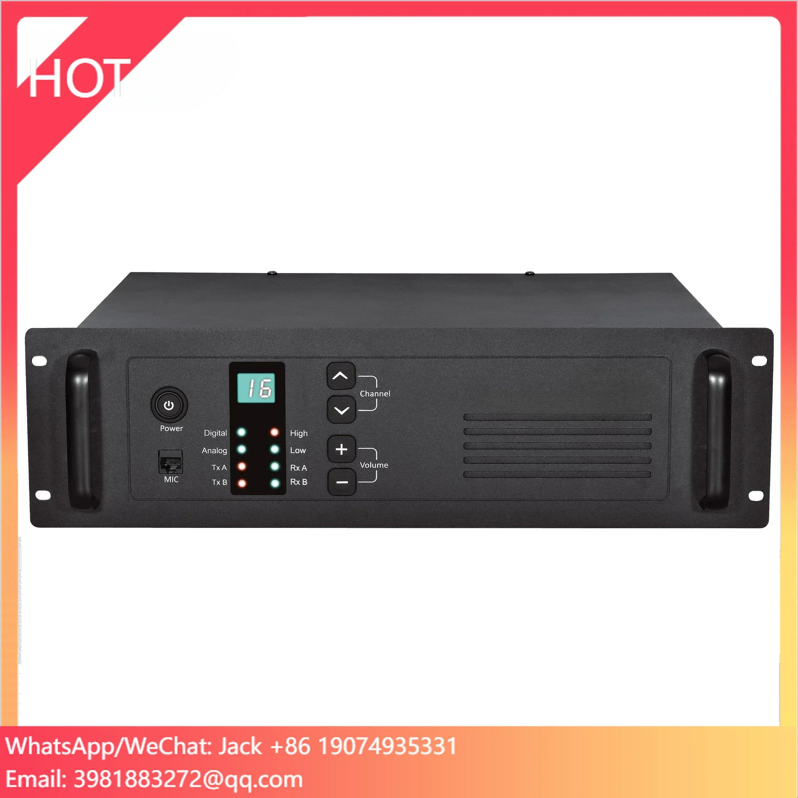 TYT DMR Repeater MD-8500 50W/25W Selectable Digital Radio Base Station TDMA 2 Time Slots
TYT DMR Repeater MD-8500 50W/25W Selectable Digital Radio Base Station TDMA 2 Time Slots