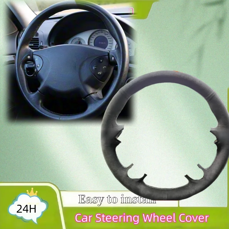 Custom Suede Leather Hand-Stitched Steering Wheel Cover For Mercedes Benz E-Class W211 G-Class W463 2002 2003 2004 2005 2006
Custom Suede Leather Hand-Stitched Steering Wheel Cover For Mercedes Benz E-Class W211 G-Class W463 2002 2003 2004 2005 2006