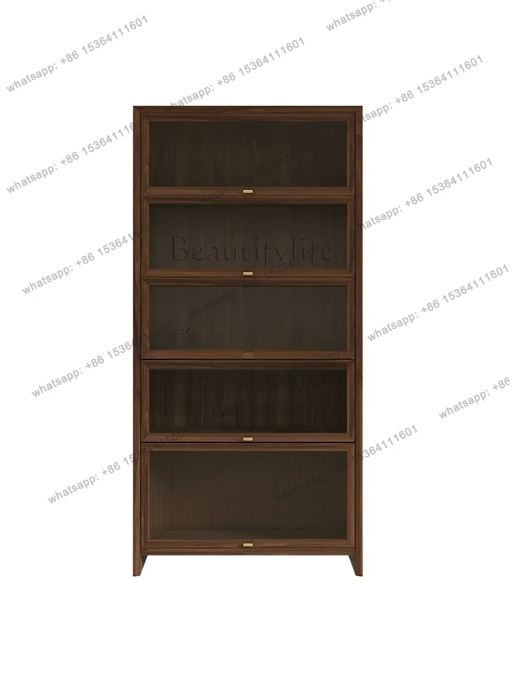 new Chinese walnut glass door bookshelf living room dust storage bookshelf bookcase combination
new Chinese walnut glass door bookshelf living room dust storage bookshelf bookcase combination