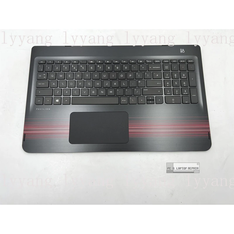 f For HP Pavilion 15-BK Palmrest Top Cover UK Keyboard Black/Red 862650-031
f For HP Pavilion 15-BK Palmrest Top Cover UK Keyboard Black/Red 862650-031
