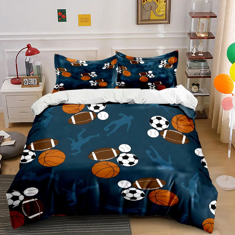 Sports-Themed Set for Active Enthusiasts kid's and adults' bedroom decor, Exquisite three-piece bedding set gift
Sports-Themed Set for Active Enthusiasts kid's and adults' bedroom decor, Exquisite three-piece bedding set gift
