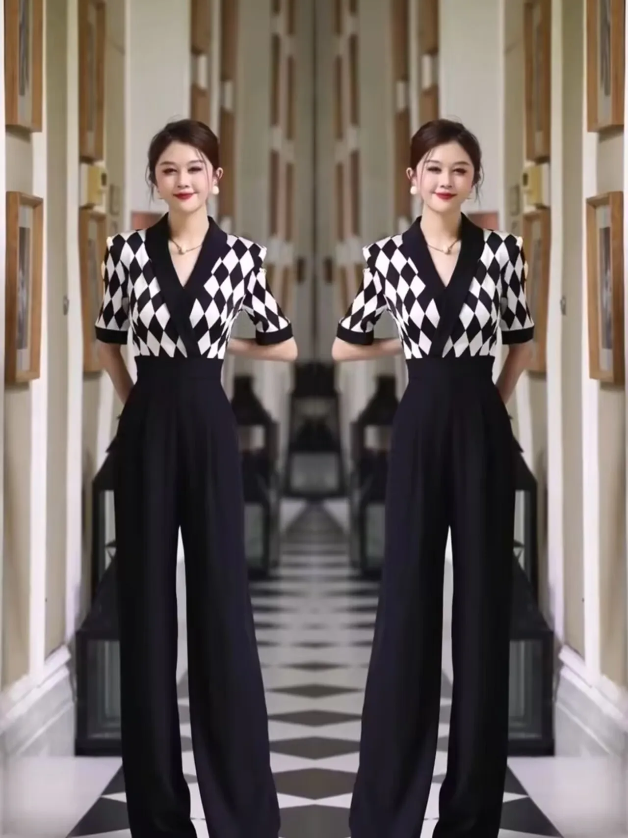 Ele Slimming One-Piece Suit High Waist Straight Leg Pants Women's Faionable Versatile Summer Workwear Ensemble
Ele Slimming One-Piece Suit High Waist Straight Leg Pants Women's Faionable Versatile Summer Workwear Ensemble