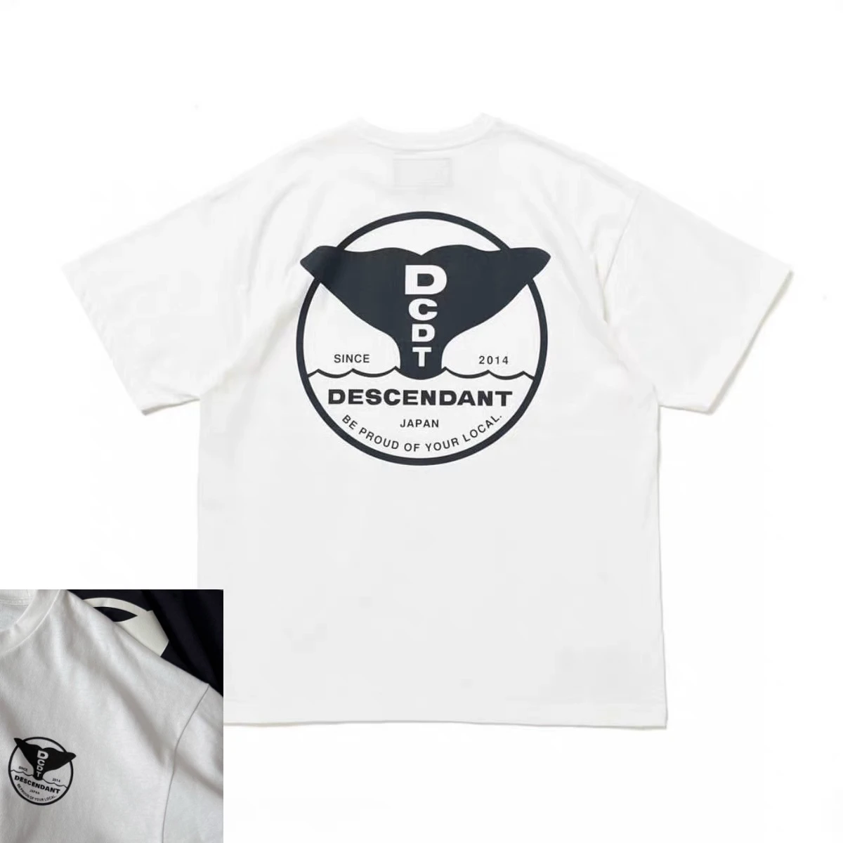 Japanese Limited-edition T-shirt Nishiyama Letter Retro Whale Tail Print Summer Short-sleeved Top for Men and Women
Japanese Limited-edition T-shirt Nishiyama Letter Retro Whale Tail Print Summer Short-sleeved Top for Men and Women