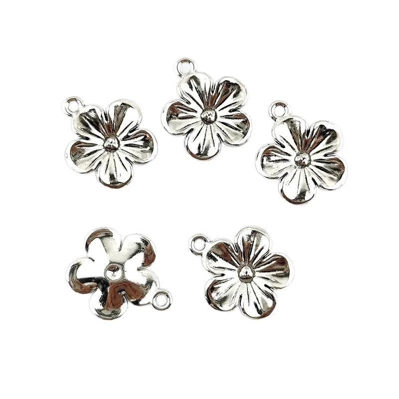 100pcs/lot Jewelry Accessory Alloy Retro Peach Blossom Pendant For Charms Earrings Bracelet
100pcs/lot Jewelry Accessory Alloy Retro Peach Blossom Pendant For Charms Earrings Bracelet