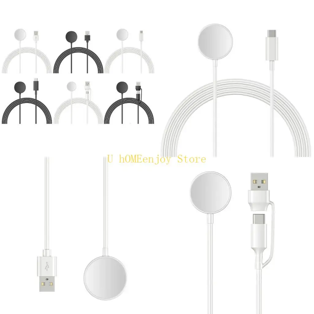 B0KF Charging Cable for Watch Compatible & Efficient Charging Dock PVC for Watch 6