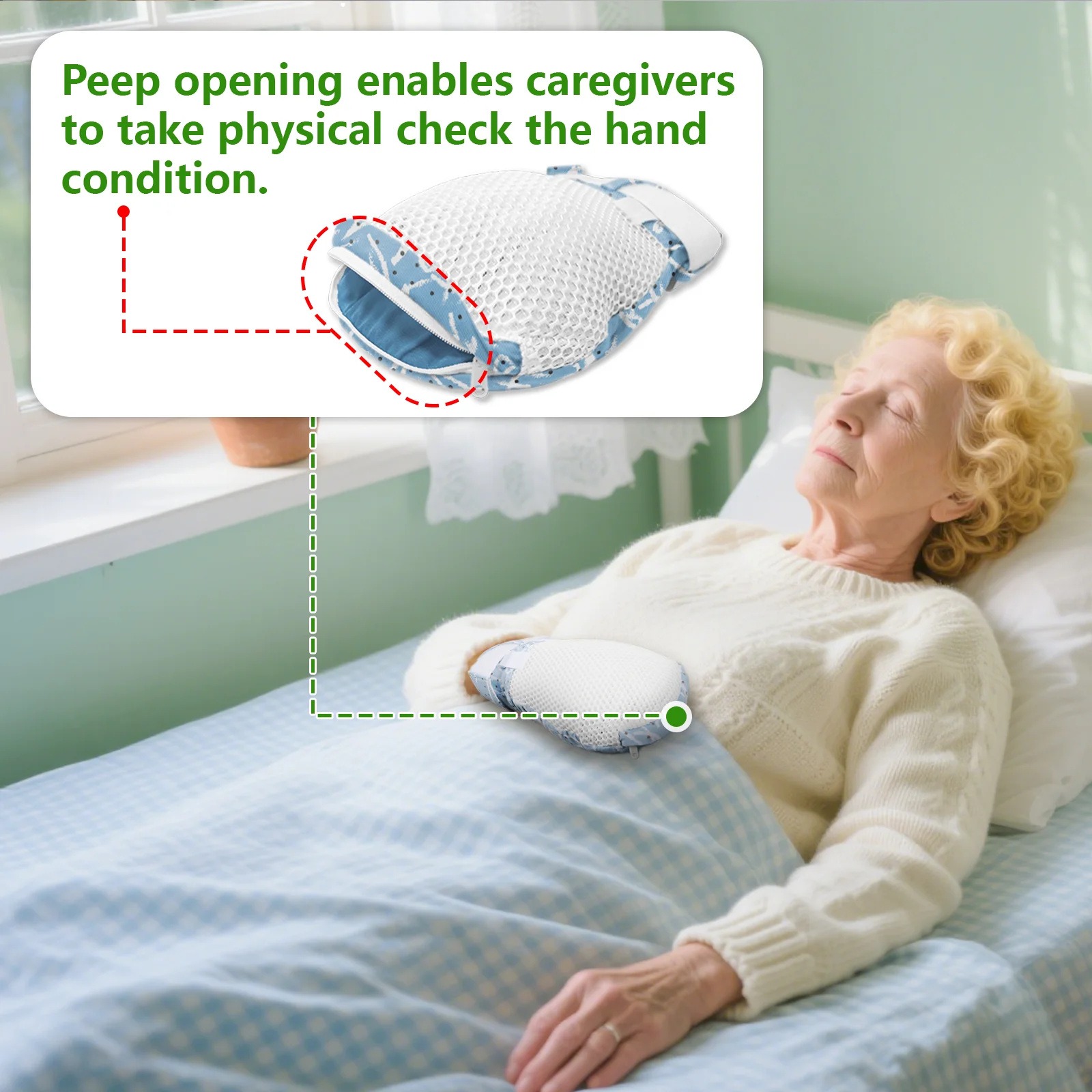 Ehucon Breathable Dementia Mitts Anti Scratch Restraint Gloves with Zipper Opening Anti Slip Grip Washable Hand Protectors
Ehucon Breathable Dementia Mitts Anti Scratch Restraint Gloves with Zipper Opening Anti Slip Grip Washable Hand Protectors