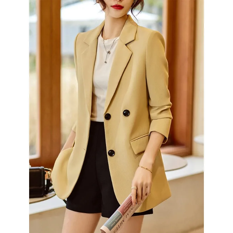 Women Suit 1 Piece Blazer Formal Office Ladies Yellow White Black Female Long Sleeve Single Breasted Solid Color Jacket Coat
Women Suit 1 Piece Blazer Formal Office Ladies Yellow White Black Female Long Sleeve Single Breasted Solid Color Jacket Coat