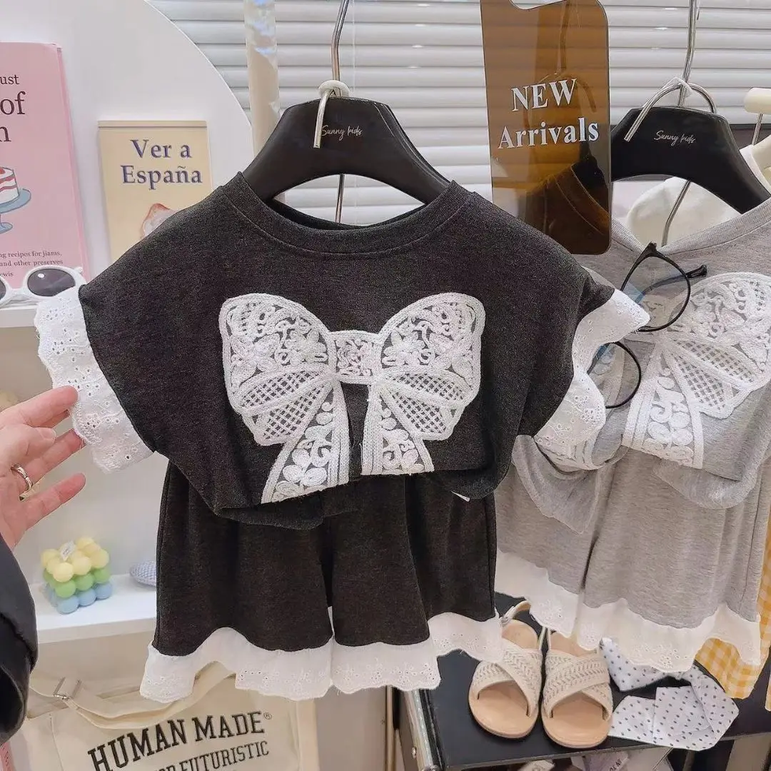 T-Shirt+ Skirt Suits Fashion Children Short Sleeve Outfits 2-8 Years Summer Girls Skirt 2Pcs Sets Kids Clothes Bow
T-Shirt+ Skirt Suits Fashion Children Short Sleeve Outfits 2-8 Years Summer Girls Skirt 2Pcs Sets Kids Clothes Bow
