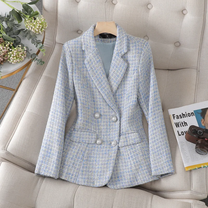 French Tweed Blazer for Women2023Autumn New Women's High-End Goddess Style Small Blazer
French Tweed Blazer for Women2023Autumn New Women's High-End Goddess Style Small Blazer