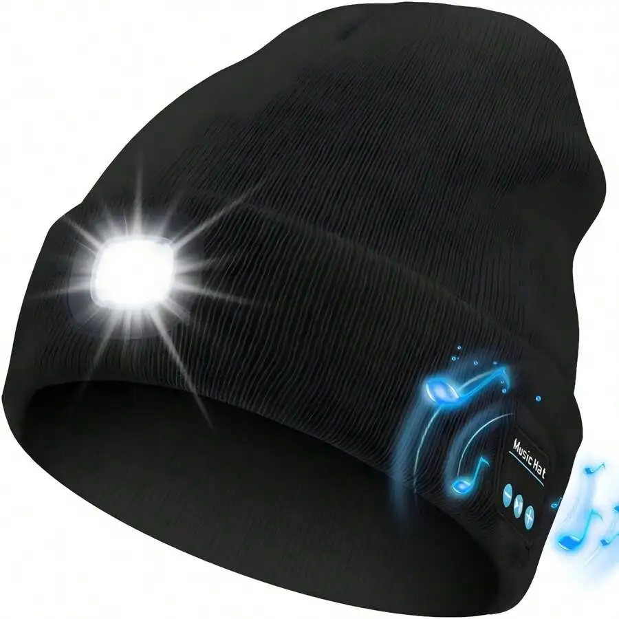 1pc Bluetooth Beanie Hat With Lights, USB Rechargeable, 6 LED Flashlight, Wireless Headphones, Unisex Cool Gift, Warm Winter Hat Suitable For Outdoor Activities Like Skiing, Hunting, Camping, Hiking, Running, Fishing
1pc Bluetooth Beanie Hat With Lights, USB Rechargeable, 6 LED Flashlight, Wireless Headphones, Unisex Cool Gift, Warm Winter Hat Suitable For Outdoor Activities Like Skiing, Hunting, Camping, Hiking, Running, Fishing