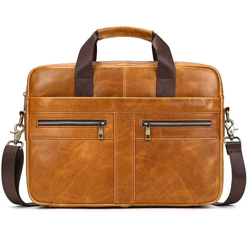 Men's genuine leather portable business travel briefcase 15-inch computer bag first layer cowhide shoulder crossbody retro fashi
Men's genuine leather portable business travel briefcase 15-inch computer bag first layer cowhide shoulder crossbody retro fashi