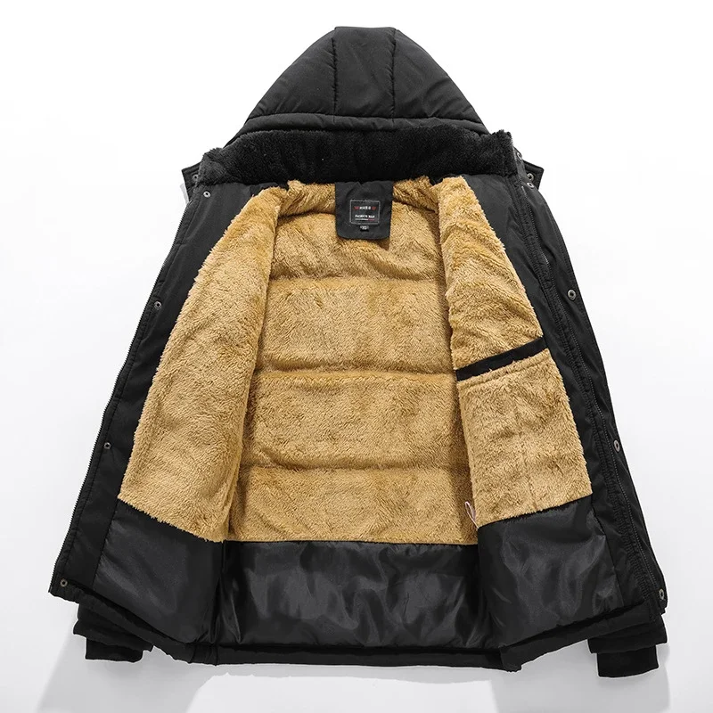 Men's Plus Size Fleece Warm Jacket Men Cotton Thick Thermal Hooded Parkas Winter Men Outdoor Windbreaker Padded Jackets Clothing
Men's Plus Size Fleece Warm Jacket Men Cotton Thick Thermal Hooded Parkas Winter Men Outdoor Windbreaker Padded Jackets Clothing