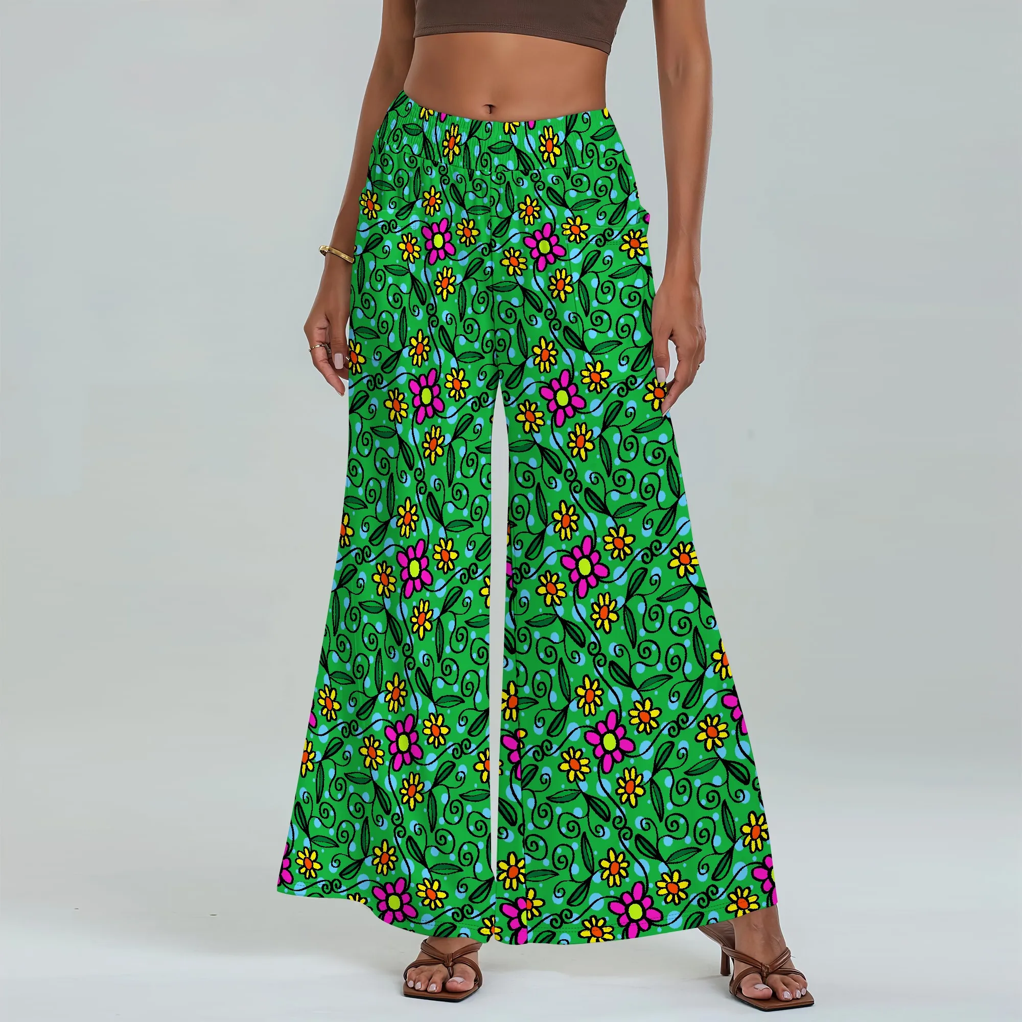 Women's Wide Leg Pants with Pockets Floral Pattern for All Seasons Casual Comfort Vacation Beach Social Gathering
Women's Wide Leg Pants with Pockets Floral Pattern for All Seasons Casual Comfort Vacation Beach Social Gathering