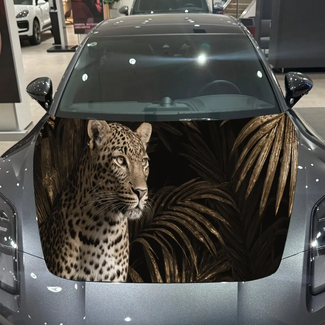 Car Decals A Leopard With Distinct Spots Amidst Tropical Leaves Scene Creation Car Hood Sticker, Waterproof Self - Adhesive Viny
Car Decals A Leopard With Distinct Spots Amidst Tropical Leaves Scene Creation Car Hood Sticker, Waterproof Self - Adhesive Viny