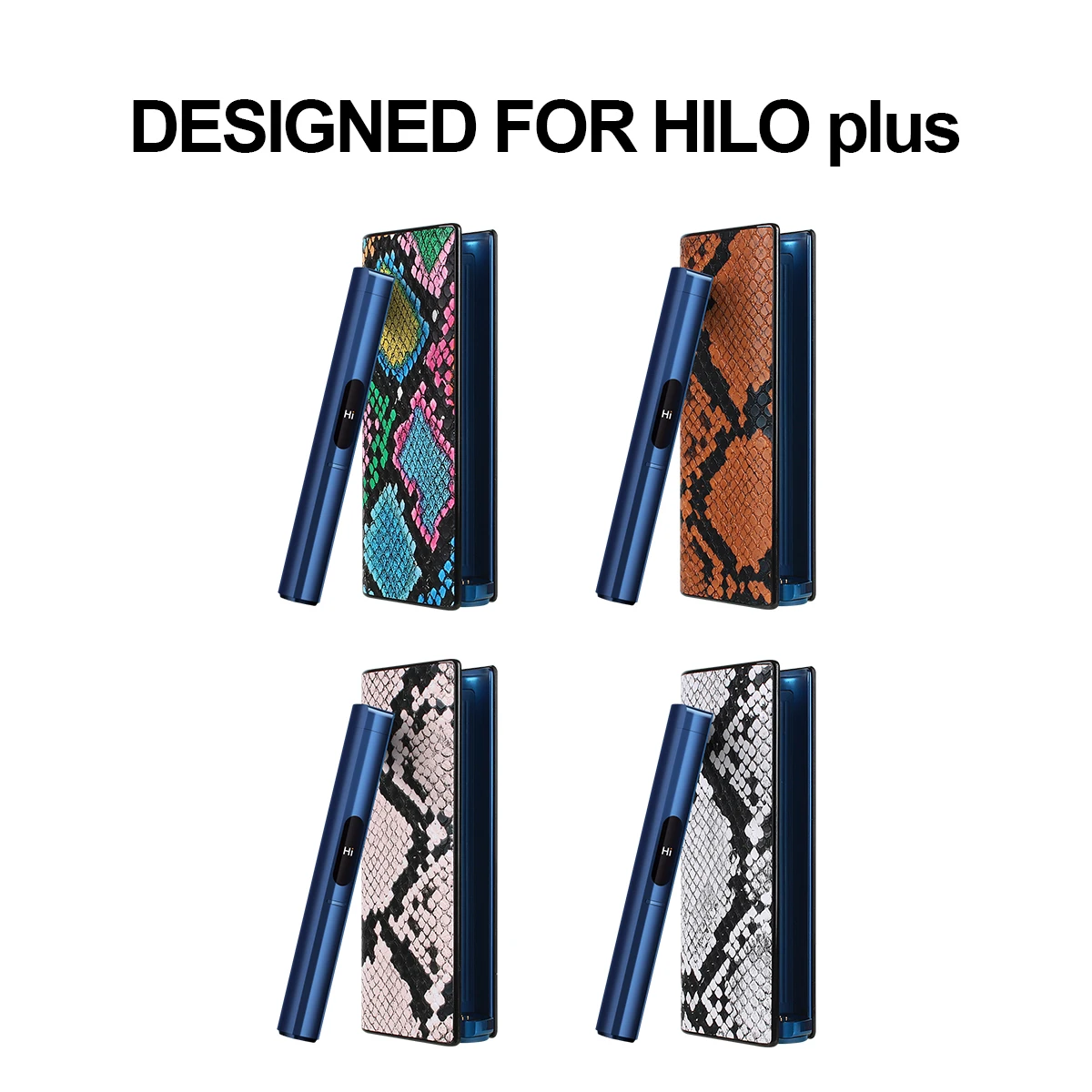 PU leather protective case suitable for HILO plus, with snake skin pattern to protect electronic cigarette accessories.
PU leather protective case suitable for HILO plus, with snake skin pattern to protect electronic cigarette accessories.