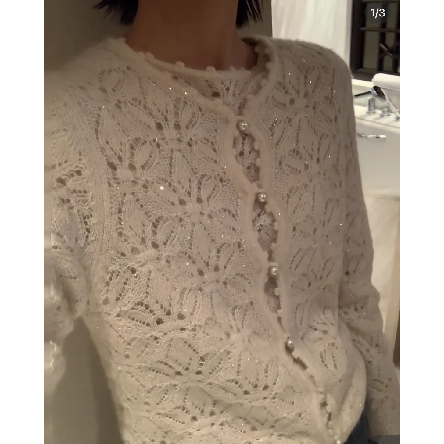 Элегантный бежевый кардиган с пайетками и кружевом, ажурный вязаный, женский, с длинными рукавами, из смесового шелка, с открытым передом
Элегантный бежевый кардиган с пайетками и кружевом, ажурный вязаный, женский, с длинными рукавами, из смесового шелка, с открытым передом