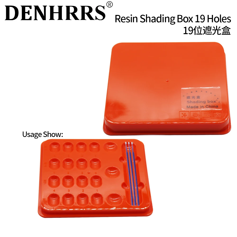 Dental Resin Shading Box 19 Holes Mix Composit Hood Resin Shading Protector Container
Dental Resin Shading Box 19 Holes Mix Composit Hood Resin Shading Protector Container