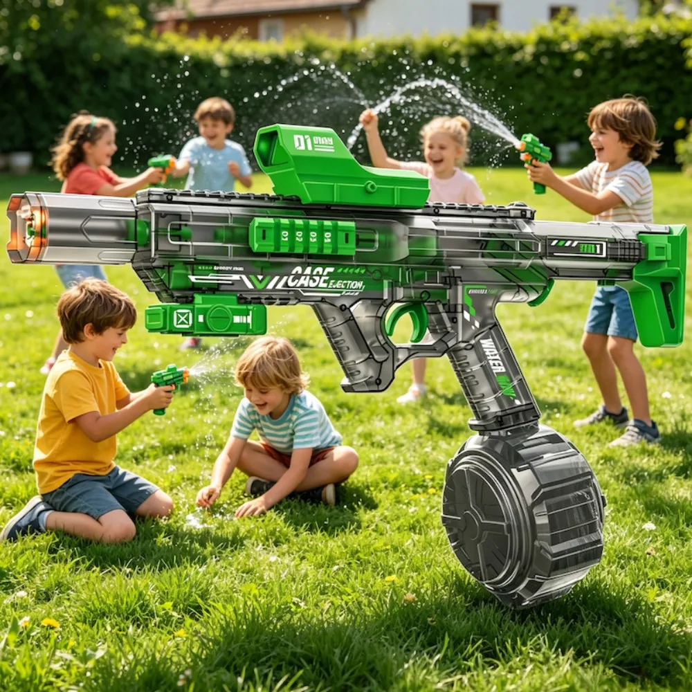 Electric Water Gun Toy Full Automatic Water Blaster Continuous Shooting Games Large Capacity Drum for Outdoor Water Fights
Electric Water Gun Toy Full Automatic Water Blaster Continuous Shooting Games Large Capacity Drum for Outdoor Water Fights