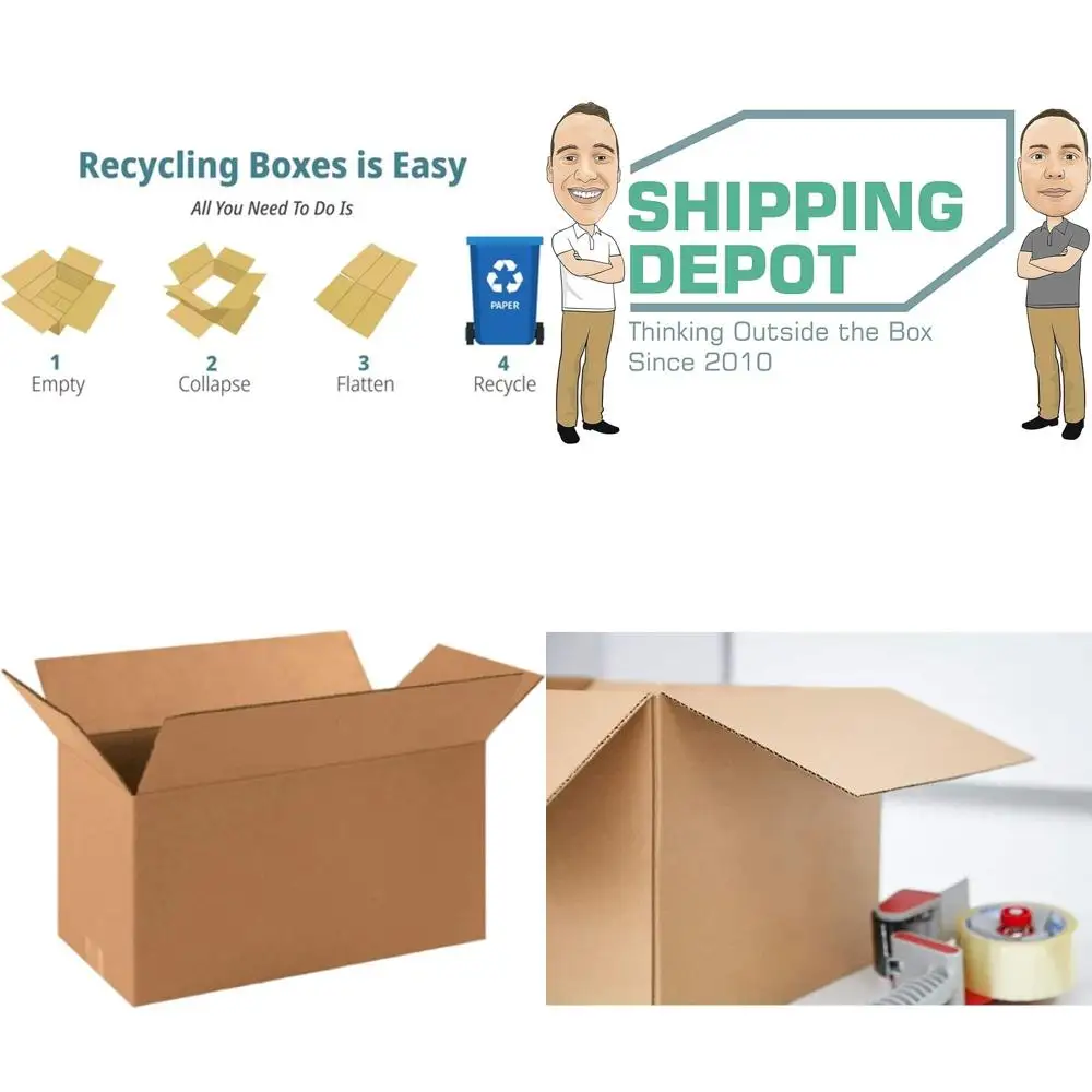 50-Pack 16x8x8 Inches Corrugated Cardboard Boxes for Shipping, Packing, and Moving
50-Pack 16x8x8 Inches Corrugated Cardboard Boxes for Shipping, Packing, and Moving