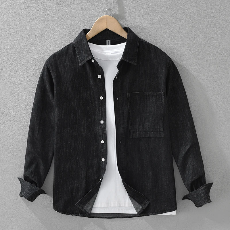 Vintage Denim Shirt for Men Oversize Loose Long Sleeve Shirts 2025 Spring New Designer Clothes
Vintage Denim Shirt for Men Oversize Loose Long Sleeve Shirts 2025 Spring New Designer Clothes