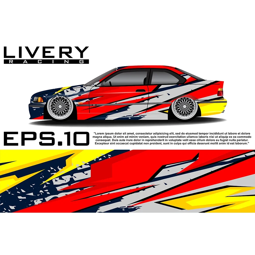 Red and Yellow Racing Car Graphic Decal Full Body Racing Vinyl Wrap Car Full Wrap Sticker Decorative Car Decal Size 450cm*100cm
Red and Yellow Racing Car Graphic Decal Full Body Racing Vinyl Wrap Car Full Wrap Sticker Decorative Car Decal Size 450cm*100cm