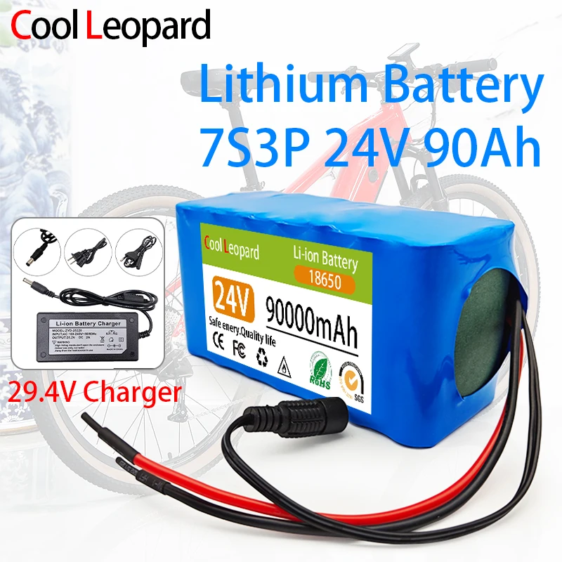 7s3p 18650 24V 90Ah Lithium-Ion Battery Pack Is Suitable For Power Supply+2A Charger Of Lithium Battery Electric Bicycle Moped.
7s3p 18650 24V 90Ah Lithium-Ion Battery Pack Is Suitable For Power Supply+2A Charger Of Lithium Battery Electric Bicycle Moped.