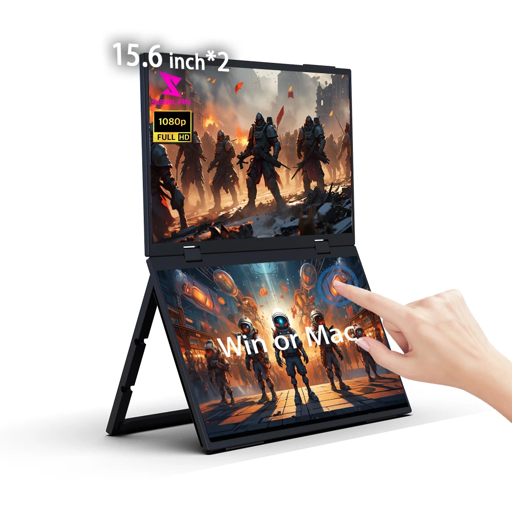 1080P Dual-Screen Touch Monitor 15.6-inch Type-C Boosting Productivity Mobile Environments Creative Workflows
1080P Dual-Screen Touch Monitor 15.6-inch Type-C Boosting Productivity Mobile Environments Creative Workflows